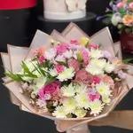 Bouquet Flowers - Pink & White & Yellow